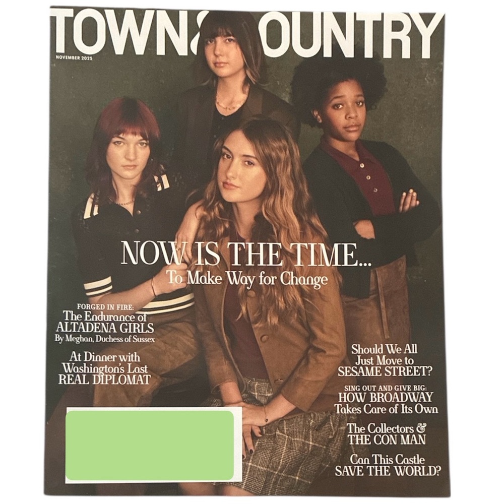 Town And Country Magazine Altadena Girls Real Diplomat Sesame Street Broadway